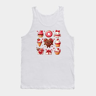 Valentine's Cartoon Delights Tank Top